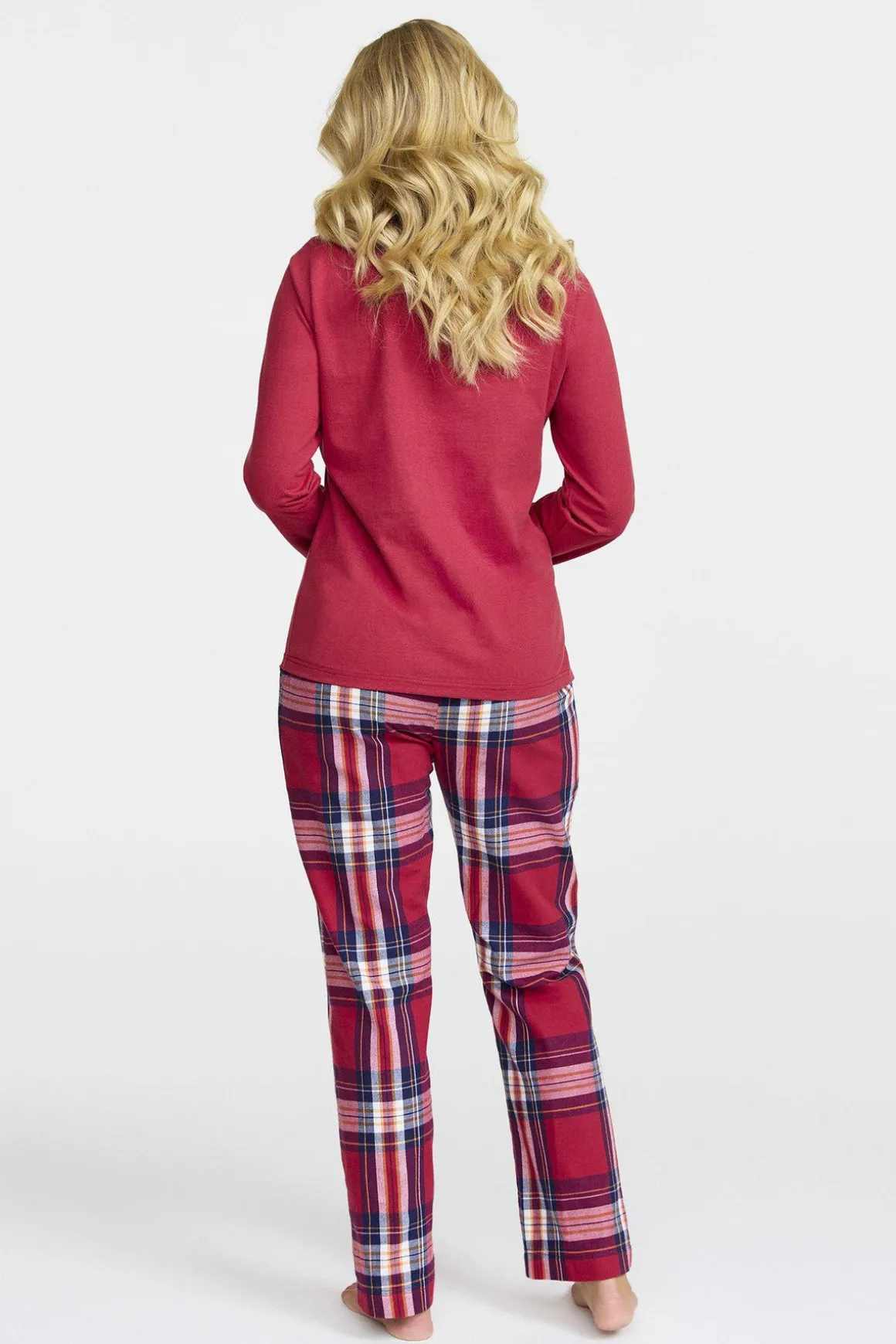 flanellpyjamasbyxor__cran_1.webp Flanellpyjamasbyxor - Cranberry