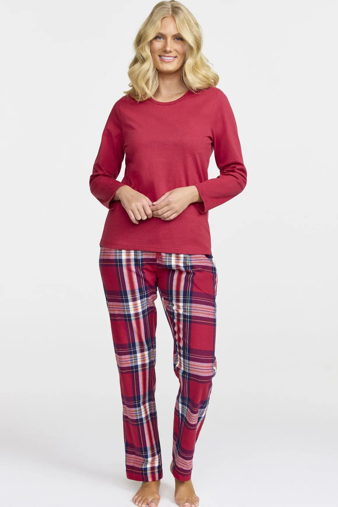 flanellpyjamasbyxor__cran_2.webp Flanellpyjamasbyxor - Cranberry