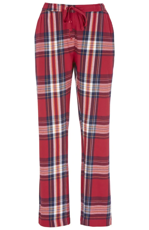 Flanellpyjamasbyxor - Cranberry