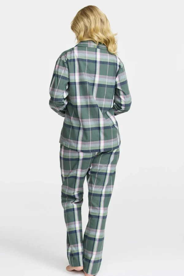 Flanellpyjamasbyxor - Forest green