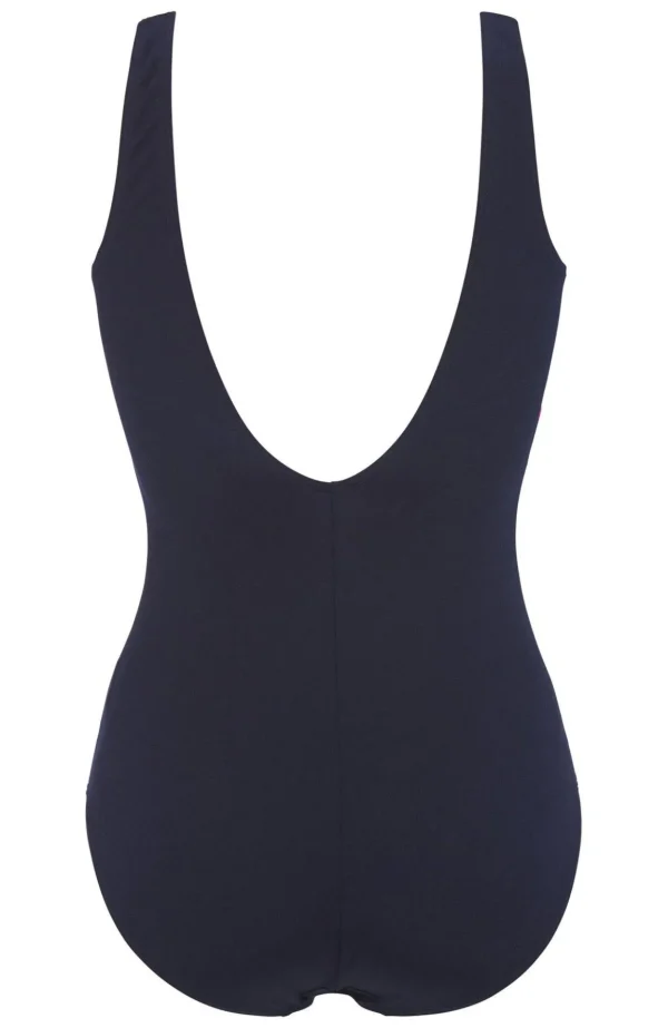 Klorresistent Baddräkt Gloria - Navy/pink