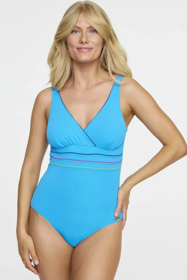 Klorresistent Baddräkt Sandra - Turqoise