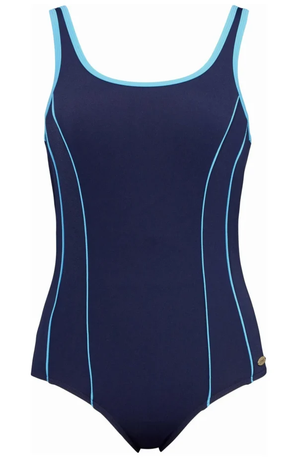 Klorresistent Baddräkt Winona - Navy/aqua