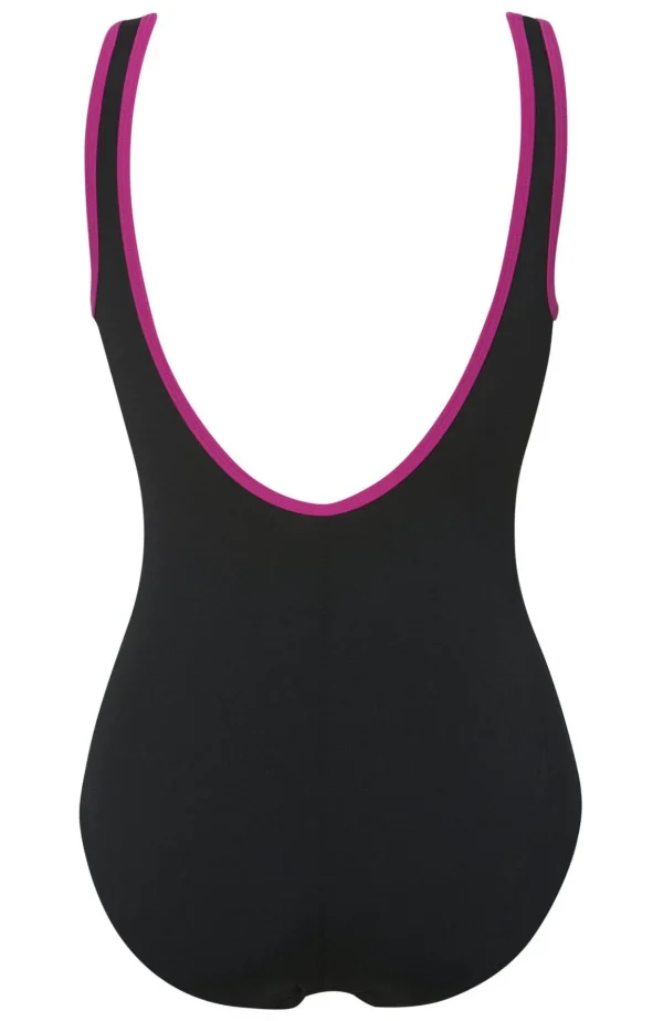 Klorresistent Baddräkt Winona - Black/cherry