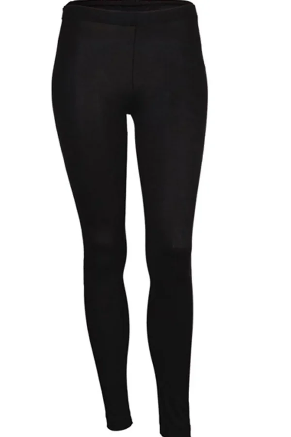Leggings i merinoull /siden Wilma - Black