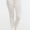 Leggings i siden - Ivory