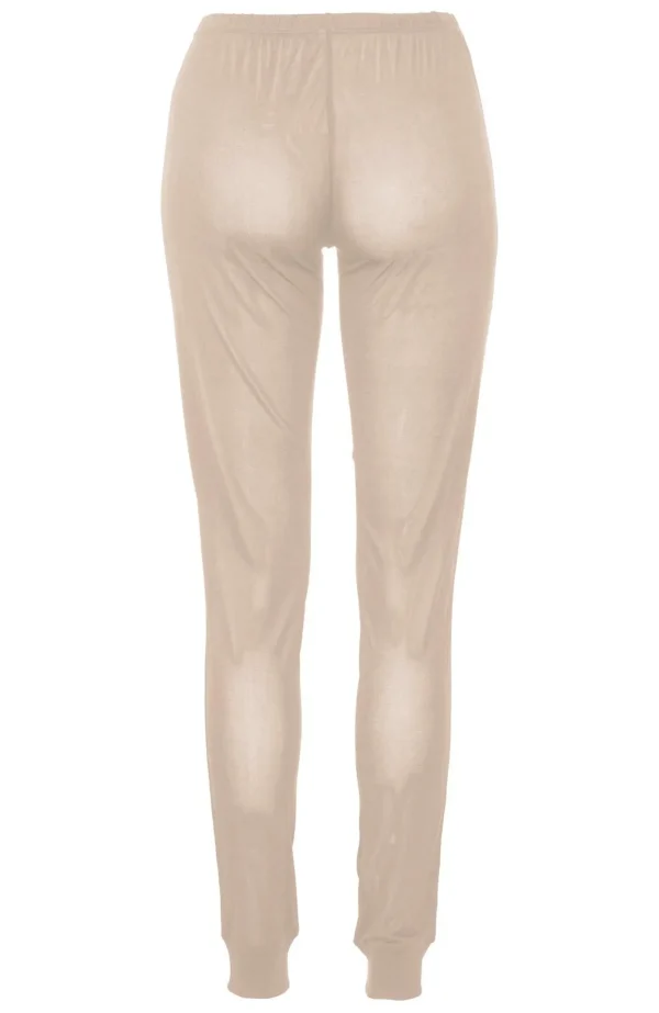 Leggings i siden - Nougat