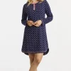 Nattlinne - Navy/pink