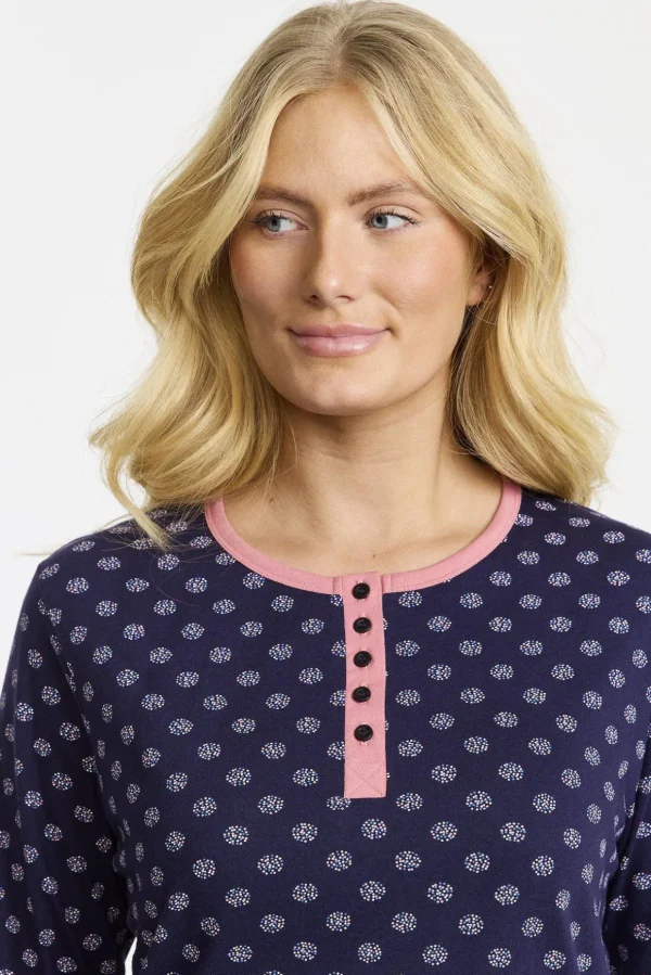Nattlinne - Navy/pink