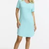 Nattlinne i bambuviskos Josefine - Light aqua