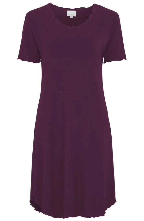 Nattlinne i bambuviskos Josefine - Dark plum