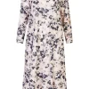 Nattlinne lång ärm - Navy/pink