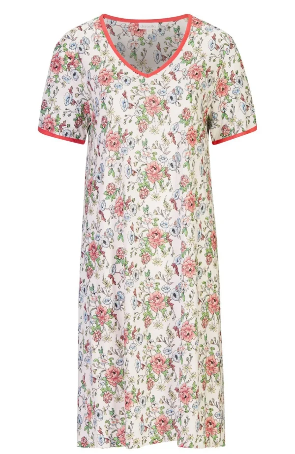 Nattlinne med kort ärm - Flower