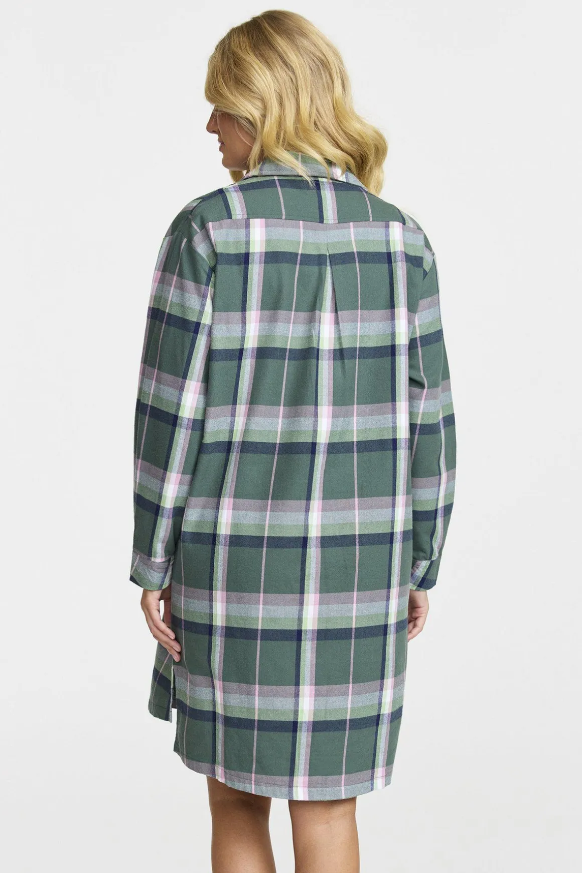 nattskjorta__i_flanell__f_1.webp Nattskjorta i flanell - Forest green