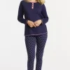 Pyjamas - Navy/pink