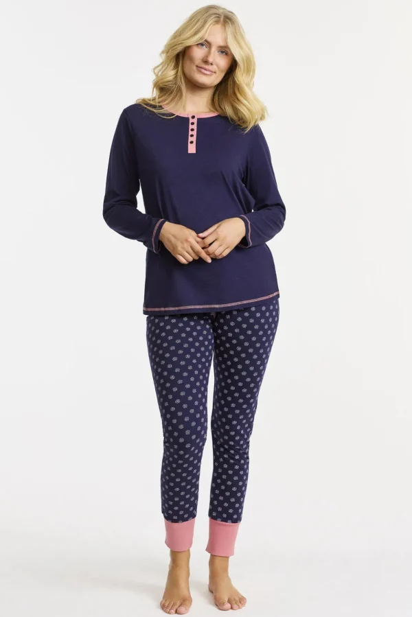Pyjamas - Navy/pink
