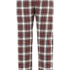 Pyjamasbyxa i flanell - Ruby wine
