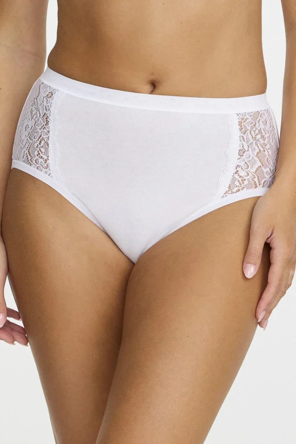 Trosa Midi spets - White